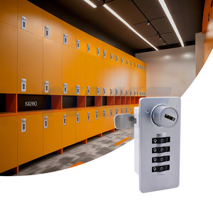 Gran oferta MK716, cerradura de casillero de combinación mecánica de 4 dígitos, cerradura de código de 4 dígitos para armario público con llave maestra - Product Image 2