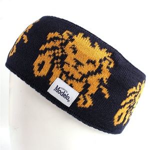 <span class=keywords><strong>Bandeau</strong></span> d'hiver en laine mérinos doublée de polaire douce et chaude avec logo jacquard personnalisé - Product Image 5