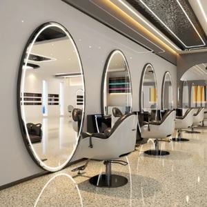 Espejo de Barbería Wss 2025, Espejo de Pared con Luz LED Especial para Salón de Belleza, Estilo Europeo Simple, Espejo para Cortar el Cabello - Product Image 2