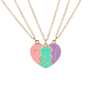 Oferta Especial: Juego <span class=keywords><strong>de</strong></span> 3 Collares <span class=keywords><strong>de</strong></span> Mejores Amigas con Colgante Magnético <span class=keywords><strong>de</strong></span> Corazón, Chapado en Plata, Aleación, Joyería Linda <span class=keywords><strong>de</strong></span> Amistad <span class=keywords><strong>para</strong></span> Mujer - Product Image 6