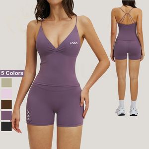 Women S 2 Piece Yoga Crop Top Leggings Set Breathable <b>Sweat</b> Wicking Active Wear Gym Outdoor Exercise Fitness - Product Image 1