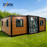 ZYBOX Villa Modulaire Préfabriquée Style Ferme 20ft 40ft – Maison Conteneur de Luxe Extensible pour Espaces Extérieurs