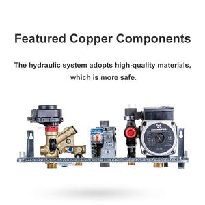 Scaldabagno a <span class=keywords><strong>Gas</strong></span> Elettrico da Parete 24KW per Riscaldamento a Pavimento Interno Certificato CE Acqua Calda Istantanea Domestica in Acciaio Inox - Product Image 4