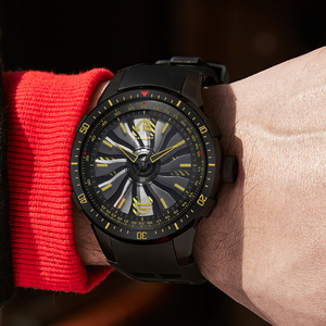 Montre automatique mécanique de sport pour homme Time Running, cadran multifonctionnel, étanche 5 bars, chronomètre, ajourée et lumineuse - Product Image 6