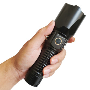 Lampe torche laser blanche LED rechargeable, 5 modes, luminosité réglable, grand projecteur, équipement d'éclairage extérieur - Product Image 5