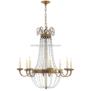 Cuentas de cristal colgante luz decorativa colgante luz entrada escaleras pasillo París Flea Market Grande candelabro - Product Image 3