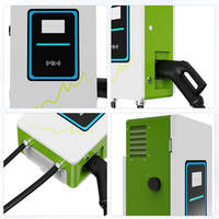 Borne de recharge rapide murale OLINK 30KW CCS2 DC, IP54, OCPP1.6, écran tactile, câble 5M, station de recharge pour voitures électriques