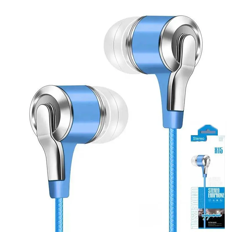 Cantell Mic 3.5mm wired earphones Stereo Sound Headset Headphone Handsfree with box packing