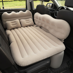 Car Air Mattress Vehicle Inflatable Thickened Travel Bed Sleeping Pad Camping Accessory SUV Air Mattress