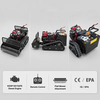 Promotion Tondeuse Débroussailleuse à Chenilles Télécommandée Tout-Terrain 800 mm avec Moteur Diesel KOOP, pour Pentes, Certifiée CE EPA EURO 5, Qualité Commerciale