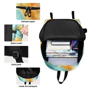 Fashion Watercolor Custom Design 2PCS Children Student <b>Backpack</b> Girl Casual <b>Backpack</b> School Bag and Lunch Bag Set for Boys - Product Image 2