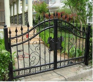 Venta caliente puertas de la <span class=keywords><strong>casa</strong></span> de diseño de puertas de jardín de hierro de acero valla puerta diseños - Product Image 5