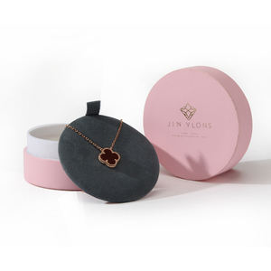 Caja de Collar de Lujo, Elegante Caja de Regalo de Joyería con Tapa Rígida y Base Personalizadas, Inserto de Terciopelo, Servicio de Logotipo Personalizado OEM - Product Image 4