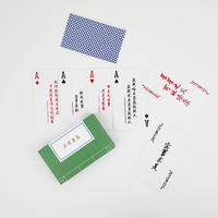 Jeu de cartes à jouer en papier personnalisé de haute qualité avec logo personnalisé