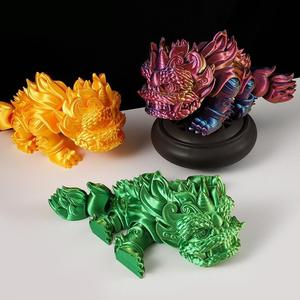 Vendeurs tendances Vente en gros Plastique imprimé en 3D Danse du lion <span class=keywords><strong>Dragon</strong></span> chinois Jouets OEM Modèle de joint mobile pour enfants personnalisé - Product Image 5