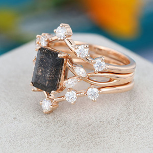 <span class=keywords><strong>Anillo</strong></span> de Rutilo Negro en Plata de Ley 925, Personalizable para Precios al por Mayor, Listo para FBA, Empaque Privado y Logotipo Gratuito, Suministro de Fábrica - Product Image 2