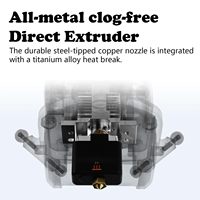 Flsun V400 Delta HotEnd Kit d'extrudeuse de remplacement Tube chauffant 24V 60W cartouche chauffante thermistance capteur de température pour imprimante 3D