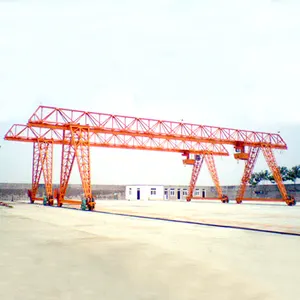 30 ton gantry crane untuk marbre girder tunggal gantry crane dengan truss kaki