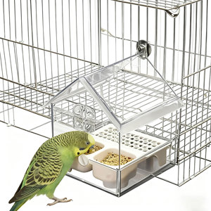 Высококачественная прозрачная кормушка для крыши с видимой птицей с легко очищенным выдвижным ящиком-акриловая кормушка для крыши - Product Image 4