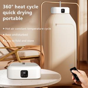 Home Portable Mini Cabinet Fast Heating Foldable Automatic Clothes <b>Dryer</b> Remote Control Compact <b>Dryers</b> - Product Image 4