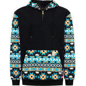 Pakaian kerja 1/4 ritsleting 10.5OZ, Hoodie CAT2 tahan api dua warna air & pengusir minyak - Product Image 1