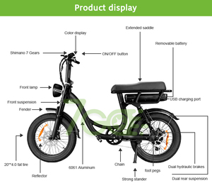 7GO EB8 Vélos électriques haute performance pour femmes Batterie au lithium polyvalente personnalisable pour les escapades de week-end <span class=keywords><strong>Promotion</strong></span> spéciale - Product Image 2
