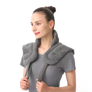 Enveloppe <span class=keywords><strong>de</strong></span> cou micro-ondes enveloppement <span class=keywords><strong>de</strong></span> cou pondéré enveloppement d'épaule chauffé <span class=keywords><strong>oreiller</strong></span> <span class=keywords><strong>de</strong></span> graines naturelles humides sac <span class=keywords><strong>de</strong></span> blé avec poignées - Product Image 3