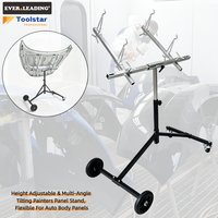 Support de peinture métallique robuste, rotatif multi-angles, avec cadre galvanisé, sur roulettes, hauteur réglable, pour carrosserie automobile
