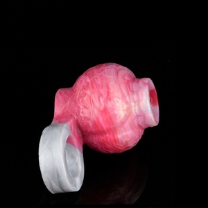 Juguete sexual de silicona: Bola anudada hueca para perros, set de masturbador masculino, anillo para pene grueso, juguete sexual para hombre. - Product Image 4