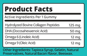 Gomitas de colágeno para perros y gatos, gomitas de colágeno de marca privada para las caderas y articulaciones, soporte p con tratamiento de gomitas Omega 6 y 9 - Product Image 2