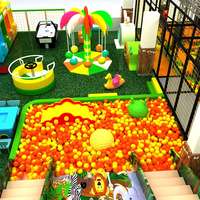 Centro de Juegos Interior de Plástico con Tobogán en Espiral y Piscina de Pelotas para Niños, Uso Comercial, Capacidad de 100-500 kg, Más de 10 Pasajeros