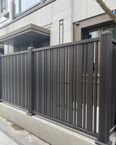 Màu đen sơn tĩnh điện trang trí hàng rào sân vườn dễ dàng lắp ráp nhôm kim loại <span class=keywords><strong>trellis</strong></span> Nhà Sân Nhà hàng rào - Product Image 2