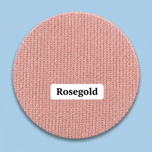 Tissu en maille côtelée polyester or rose texturé extensible pour la confection de vêtements et de prêt-à-porter - Product Image 4