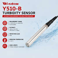 Sonde de turbidité en alliage de titane Y510-B IP68, profondeur d'eau 60m, 0-1000 NTU, capteur RS485 MODBUS pour eaux usées industrielles