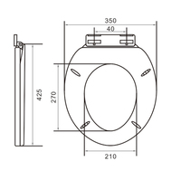 Housse de siège de toilette en plastique, forme ronde, économique, 1 pièce