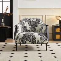 Fauteuil d'appoint de luxe en acier, style vintage français, design moderne du milieu du siècle, pour salon et chambre à coucher, usage domestique