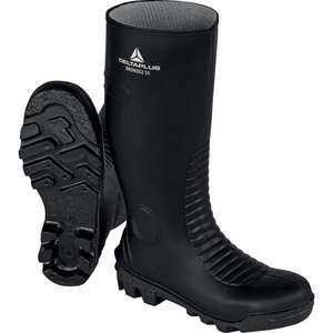 DELTA PLUS - BRON2S5NO48-M PVC noir botte de sécurité-s5 sra-BOTTES EAN MW128730 - Product Image 1