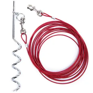 Hond Tie Out Stake En Kabel Zware Hond Tie Out Stake Hond Leads Voor Yard Met Anker Voor Camping