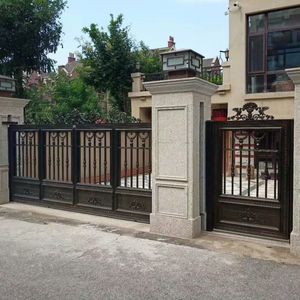 Puerta Automática Eléctrica de Aluminio Plegable Gris de Alta Calidad en Oferta - Product Image 4