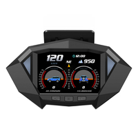 Meilleure vente Amazon P1 OBD2 mètre OBDII jauge de voiture HUD GPS compteur de vitesse affichage tête haute taux de rafraîchissement rapide P1 voiture obd jauge