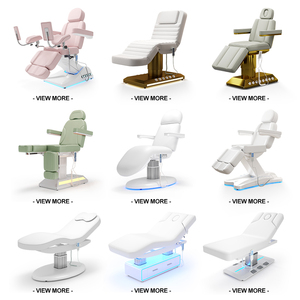 Belleza moderna <span class=keywords><strong>Saon</strong></span> 3 motores mesa de masaje eléctrico y silla de lujo Rosa personalizado extensión de pestañas cama con control de pie - Product Image 5