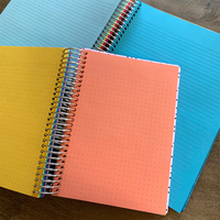 Carnet spirale classique arc-en-ciel A5, journal coloré, agenda de printemps personnalisé, papeterie de bureau et scolaire, cadeau, 100 feuilles de papier