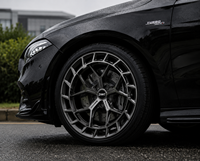 ZHMT Nuevas Llantas de Aleación Forjadas con Acabado Negro Brillante, de 18-22 Pulgadas, Ligeras y de Alto Rendimiento, ET de 25 mm para Audi Mercedes para 5x112