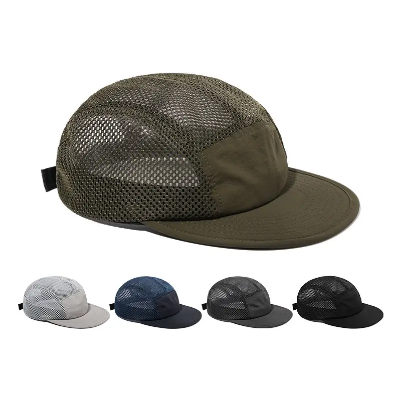 Cappello da Golf con 5 pannelli sportivi in Nylon impermeabile non strutturato personalizzato