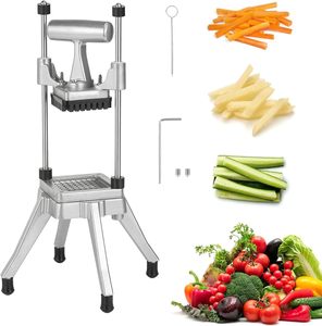 Cortador <span class=keywords><strong>de</strong></span> Verduras Manual <span class=keywords><strong>de</strong></span> Acero Inoxidable <span class=keywords><strong>de</strong></span> Alta Resistencia para Patatas Fritas, Tomates, Pimientos, Patatas <span class=keywords><strong>y</strong></span> Cebollas - Product Image 1