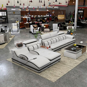 <span class=keywords><strong>2025</strong></span> ट्रेंडिंग नए फैशन एल-आकार मॉड्यूलर सेक्शनल असली चमड़े के सोफे-लक्जरी कस्टम सोफा - Product Image 2