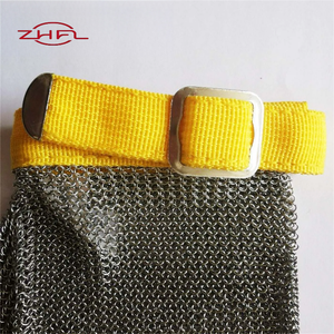 Gants de boucher en maille métallique en acier inoxydable de qualité alimentaire, protection anti-coupure EN388 niveau 5, protection anti-abrasion ANSI/ISEA niveau 9 - Vente chaude - Product Image 5