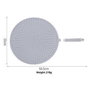 Protector contra salpicaduras <span class=keywords><strong>de</strong></span> aceite <span class=keywords><strong>de</strong></span> silicona, antiescaldado, antisalpicaduras, tapa <span class=keywords><strong>de</strong></span> <span class=keywords><strong>vapor</strong></span>, coladores para freír en la cocina, coladores, tapa a prueba <span class=keywords><strong>de</strong></span> aceite - Product Image 4
