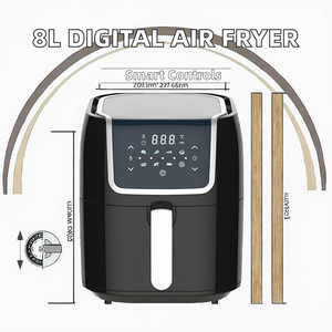 เชฟแมน หม้อทอดไร้น้ำมัน ควบคุมด้วยระบบสัมผัส 4 โปรแกรมตั้งค่าล่วงหน้า เทคโนโลยีไฮ-ฟราย ทอดกรอบพิเศษ ตะกร้าพลาสติกเคลือบสารกันติด ล้างในเครื่องล้างจานได้ สีดำ - Product Image 4