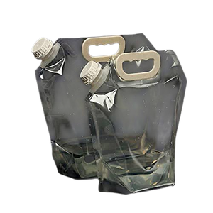 Sacs d'emballage liquide en plastique étanches pliables de 1,5 L, 5 L, 10 L avec poignée et bec verseur, type pochette autoportante - Product Image 1